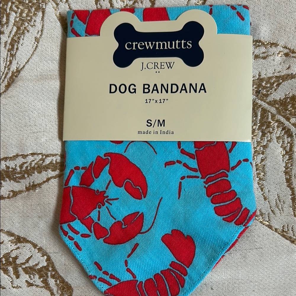 J. Crew Red and Blue Dog Bandana